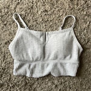 Gray Cropped tank. Size small